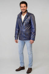Leichte dünne Herren Lederjacke