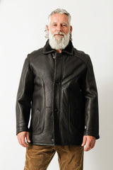 Herren Lammfelljacke in Braun Nappalan