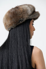 Damen Bisam Schirmmütze