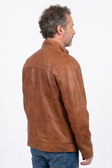 Braune Vintage Lederjacke