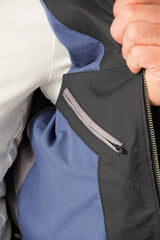 Kurze Herren Lederjacke exklusiv aufwendig in Marineblau aus Lammnappa