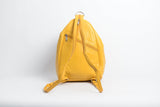 Damen Leder alltags Rucksack aus Lammnappa in gelb 340 Gramm