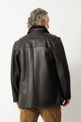 Herren Lammfelljacke in Braun Nappalan