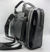 Geräumige Businesstasche in schwarz aus echtem Leder mit guter Innenaufteilung