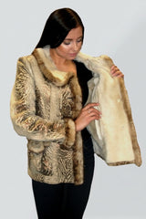 Winterluxus Damen Lammfelljacke
