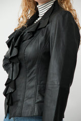 Kurze leichte Damen Lederjacke