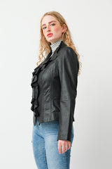 Kurze leichte Damen Lederjacke