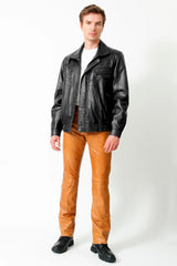 Herren Leder Blouson