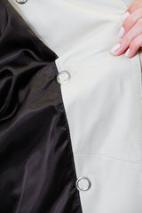 längere Damen Lederjacke aus Ziegennappa Nappato mit Farbverlauf ohne Wattierung