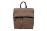 Lederrucksack in kaffee aus Rindleder