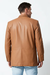 Herren Ledersakko cognac