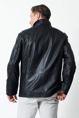 Längere Herren Lederjacke