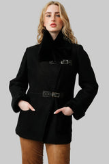Moderne Damen Lammfelljacke