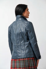 Kurze taillierte Damen Lederjacke aus Lammnappa in heaven vintage look