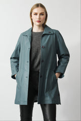 Damen Kurzmantel als Swinger in leichter Lammnappa Qualität in Melange