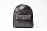 Damen Rucksack aus weichem Rindleder in dunkelbraun mit Funktionstaschen