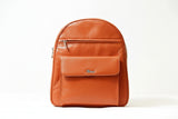 Kleiner weicher Damen Rucksack aus Rindleder in orange