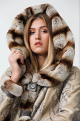 Damen Lammfelljacke mit Kapuze Warnemünde