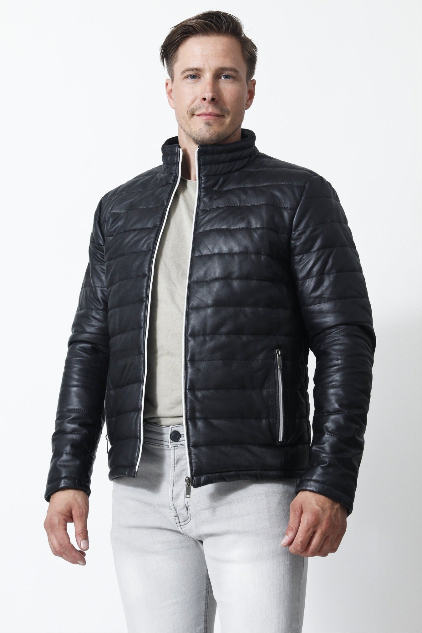 Gesteppte Herren Lederjacke – Leder Schmidt Online
