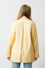 Super leichte sehr weiche Damen Lederjacke aus Lammnappa in Vanille