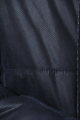 Exklusive Herren Lederjacke mit Lammfellkragen abtrennbar in Lammnappa Blau