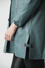 Damen Kurzmantel in Swingerform aus leichter Lammnappa Qualität in Melange