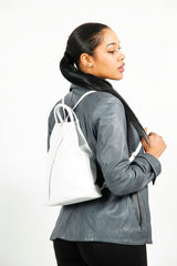 Kurze taillierte Damen Lederjacke aus Lammnappa in heaven vintage look