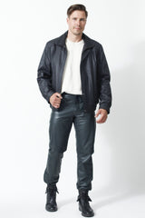 Top Herrenbundlederjacke aus Lammnappa mit leichter wattierung in 1A Quallität