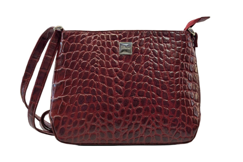 Kleine Handtasche in Croco Optik