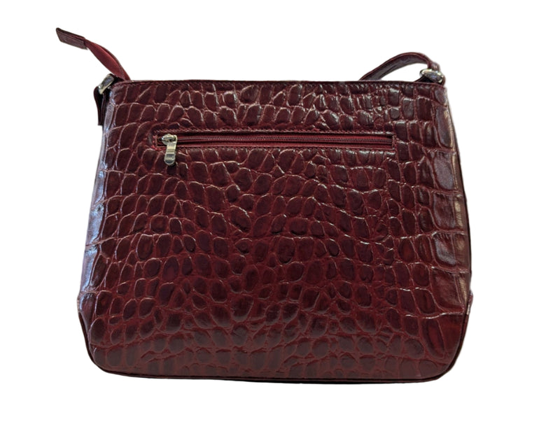 Kleine Handtasche in Croco Optik