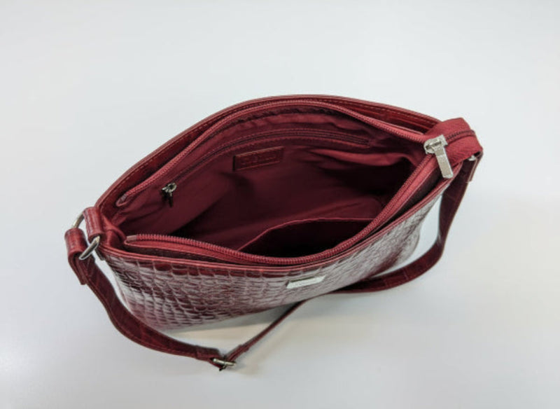 Kleine Handtasche in Croco Optik