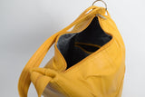 Damen Leder alltags Rucksack aus Lammnappa in gelb 340 Gramm