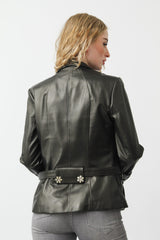 schwarze Damen Lederjacke