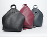 Praktische Alltags Rucksäcke Rot, Schwarz und Blau aus hochwertigen Rindnappa
