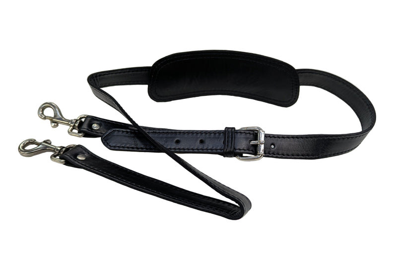 Ledertasche zum Reisen in schwarzem Kalbsnappa