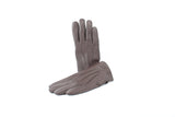 Herren Finger Lederhandschuh aus Ziegennappa in Dark Brown