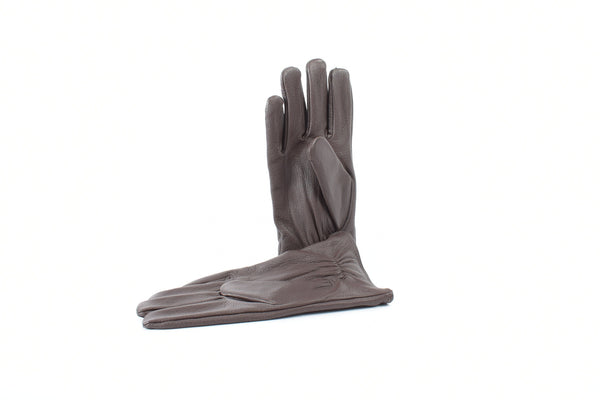 Herren Finger Lederhandschuh aus Ziegennappa in Dark Brown