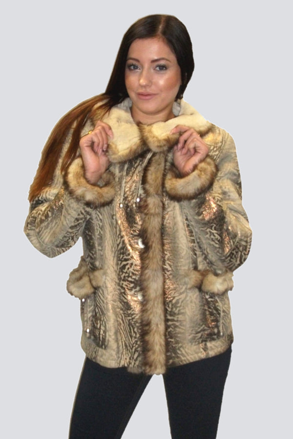 Winterluxus Damen Lammfelljacke