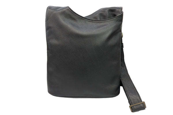 Moderne Umhaengetasche in dunkelbraun fuer jeden Tag