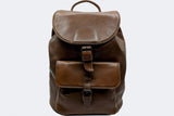 Lederrucksack für den Alltag in braun