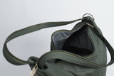 Damen Leder Rucksäcke aus Lammnappa in Matador Grün 340 Gramm