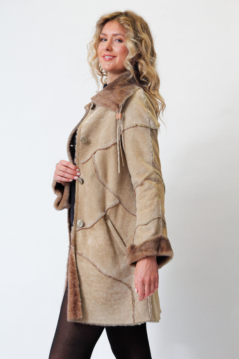 Super leichte Damen Lammfell-Jacke