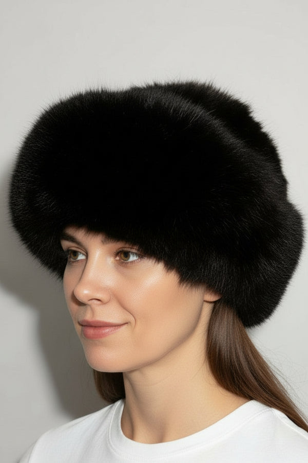 Pelzkappe aus Kaninchenfell
