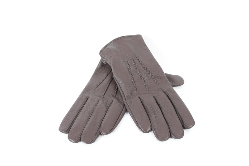 Herren Finger Lederhandschuh aus Ziegennappa in Dark Brown