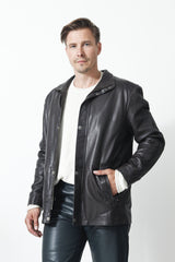 Braune Herren Lederjacke in Lammnappa-Leder Schmidt Online 