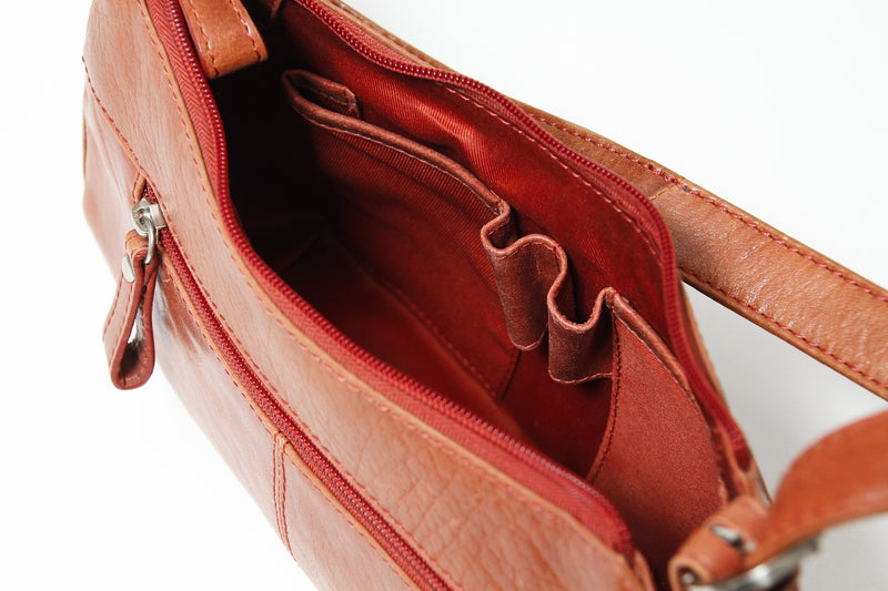 kleine Damen Lederhandtasche