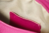 Weiche leichte Damen Ledertasche aus Rindnappa mittelgroß in Farbe Pink