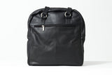 Großer Damen Leder Shopper aus Rindnappa schwarz