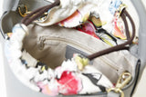 Graue kleine Damen-Leder-Tasche