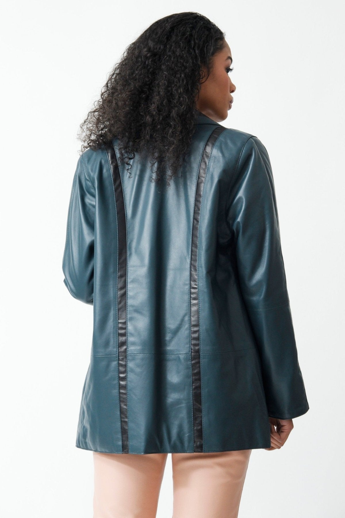 Damenlederjacke Lederjacke Lang Damen Federleichte Längere